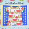 TKOWTB Plastic Clothes Folding Board Kids Laundry Folder Shirt Folding Board Home Storage Tool for Kid Children Adults Pink view 4