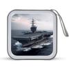 VstaDank Aircraft Carrier CD Case Binder for Travel Car DVD Storage Case DVD Storage Bag with Handles Cover CD Storage Binder for Blu-ray Movie Music Audio Disks 40 Disc Units view 1