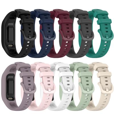 10-Pack Waterproof Bands Compatible with Garmin Vivosmart 5 Fitness Tracker, Classic Soft Sports Replacement Wristbands Fitness Straps for Women Men, Small and Large (Large 6.8"-9.4")