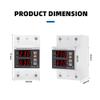 63A Din Rail 230V Adjustable Over and Under Voltage Protective Device Protector Relay Monitor Current Limit Surge Protect 3P 54m view 4