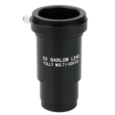 1.25 Inch 5X Barlow Lens Eyepiece Extender Aluminium Alloy for Astronomical Telescopes Astronomical Telescope Part