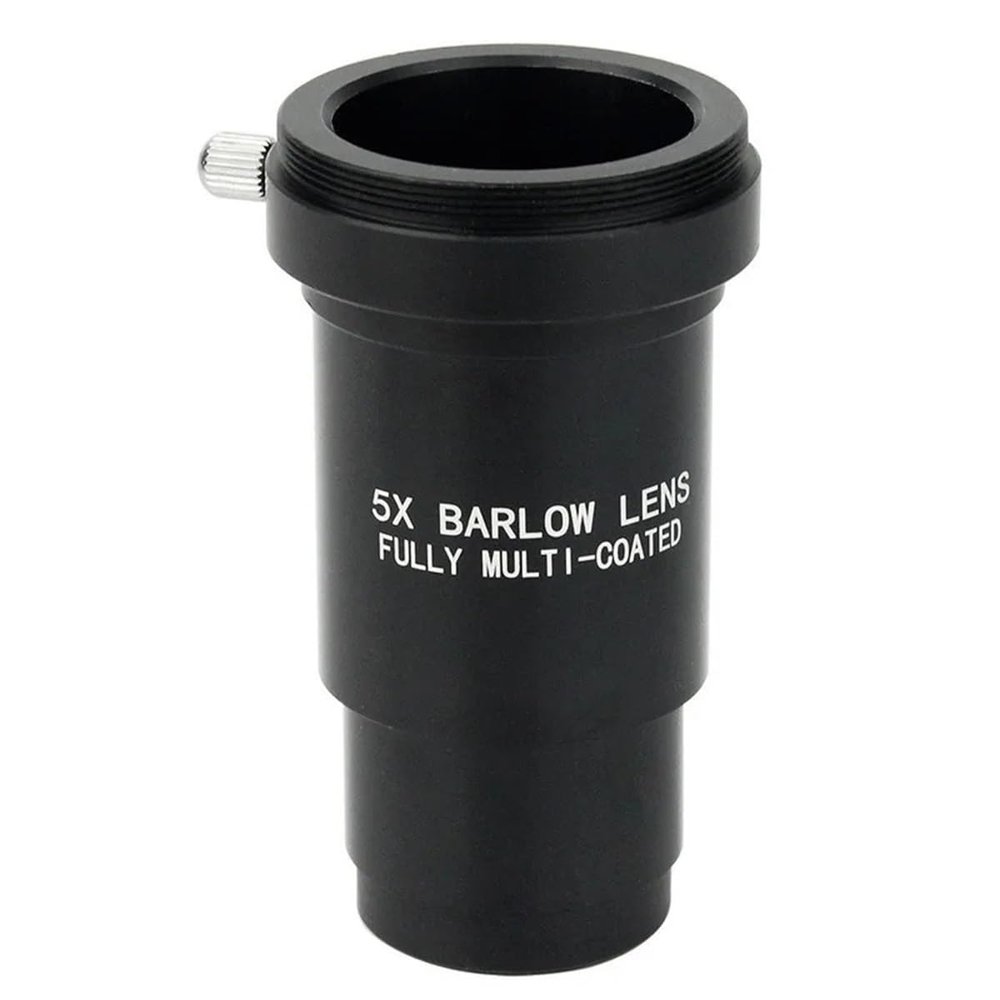 1.25 Inch 5X Barlow Lens Eyepiece Extender Aluminium Alloy for Astronomical Telescopes Astronomical Telescope Part
