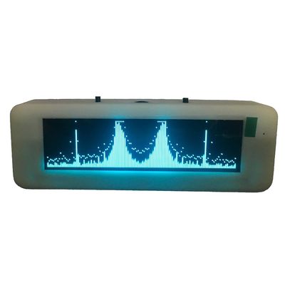 TKOWTB Music Spectrum Display Voice-Controlled Vehicle Professional HiFi Spectrum OLED Music Spectrum Display Blue