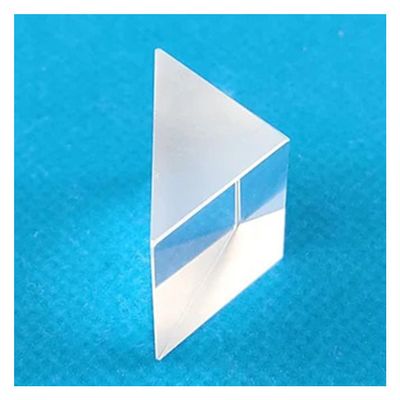 Optical Glass Lens 90 Degree Reflection Physical Experiment Ray Refraction of Optical Right Angle Triangle