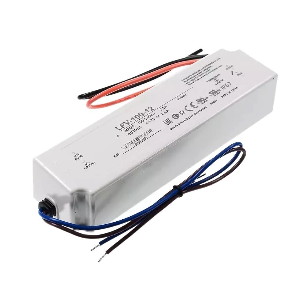 YCWHRCXKUZ LED Driver LPV-100-36 36V DC 100W IP67 LED Light bar Transformer Switching Power Supply