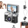 2026 New Mini Digital Camera with 1.47 in LCD Screen 1080p,Flip Screen MiniCamera with Built-in Flash & Flip Display,Retro Ccd Digital Camera with Lanyard,Portable KeychainCamera for Travel Daily Use view 1