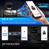 4K Dash Cam with WiFi & APP Control, 4K Front and 2.5K Rear, Dash Camera with ADAS,G-Sensor, 24 Hours Parking Mode, Loop Recording, Night Vision view 3