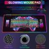 Sbarklo XL Led Gaming Mouse Pad with 14 Light Modes - Light Up Gamer Mouse Pad,31.5 x 11.8in Non-Slip Gamepad Style RGB Large Gamer Mousepad,Black Long Glowing Gaming Accessories for Desk,Waterproof view 4