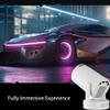 4K Portable Projector, Mini Portable Projector, 4K with WiFi6 & Bluetooth 5.4, 5W HiFi Speaker, Auto Vertical Keystone, 180 Rotatable for Home, Bedroom & Outdoor Fun view 4