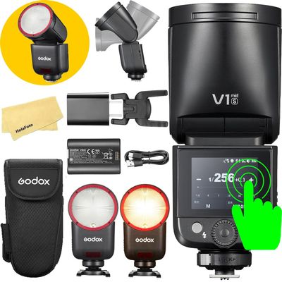 GODOX V1 Mid S Godox Flash for Sony Flash Speedlight