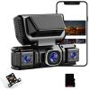 360 Car DVR WiFi 4 Channels Dash Cam Video Recorder, 1080P Full View Car Dashcam System with 64GB Sd Card, Loop Recording Night Vision, Plug-in Power for Taxi, Fleet and Family Vehicles (4 Lenses B) view 1