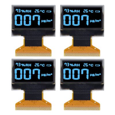 0.96in Organic LCD Display, OLED Screen with 30PIN Interface, 128x64 Resolution Clear Displaying Screen, Thin and Flexible SPI or IIC LCD Module for DIY Electronics Projects (Blue Displaying)