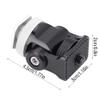 Jonlaki Hot Shoe Mount Bracket for Camera Flash & with /4in Screw - Lightweight and Design (Black and Silver) view 3