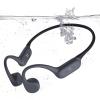 Roujune Bone Conduction Headphones IPX8 Waterproof Swimming Headphones Open Ear Headphones with MP3 Mode 32GB Memory 8H Playtime Bluetooth 5.4 Ear Buds Secure Fit for Running (Green) view 1