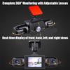 Full View Car Dashcam System, 4 Channel 1080p Full Coverage Dash Cam, 360 Adjustable Lenses Car Camera with Night Vision & Loop Recording, G-Sensor (64GB) view 3