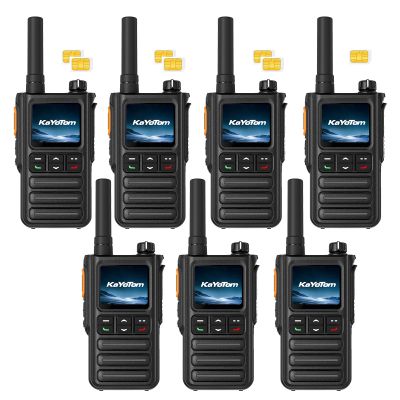 4G LTE POC Walkie Talkies Lifetime Free Rapid Nationwide & Global Communication, Unlimited Range Long Range Two Way Radio, IP65 Rainproof for Outdoor, Logistics, Road Trips & Family(7-Pack)