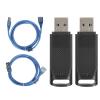 EIMSOAH 2 Pack Portable VR USB Dongle Receiver, Wireless Receiver for Valve Index Controllers Vive Tracker, with USB Extension Cable for SteamVR (Transparent Black) view 1