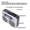 Dpofirs Cassette Tape Player AM FM Radio Recorder, Portable Player with Speaker & Headphone Jack & Digital Clock Timer, Built in Microphone view 4