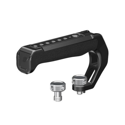 Camera Accessories, Universal Camera Top Handle with Cold Shoe 3/8 Arri 1/4 Screw Hole,Compatible for Sony Canon Nikon DSLR Cage Vlog Shooting,for Parts(Silicone Handle)