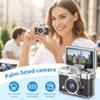 2026 New Mini Digital Camera with 1.47 in LCD Screen, 1080P Mini Flip Camera, Pocket-Size Retro CCD, Portable Keychain Camera for Travel & Daily Use (Blue) view 3