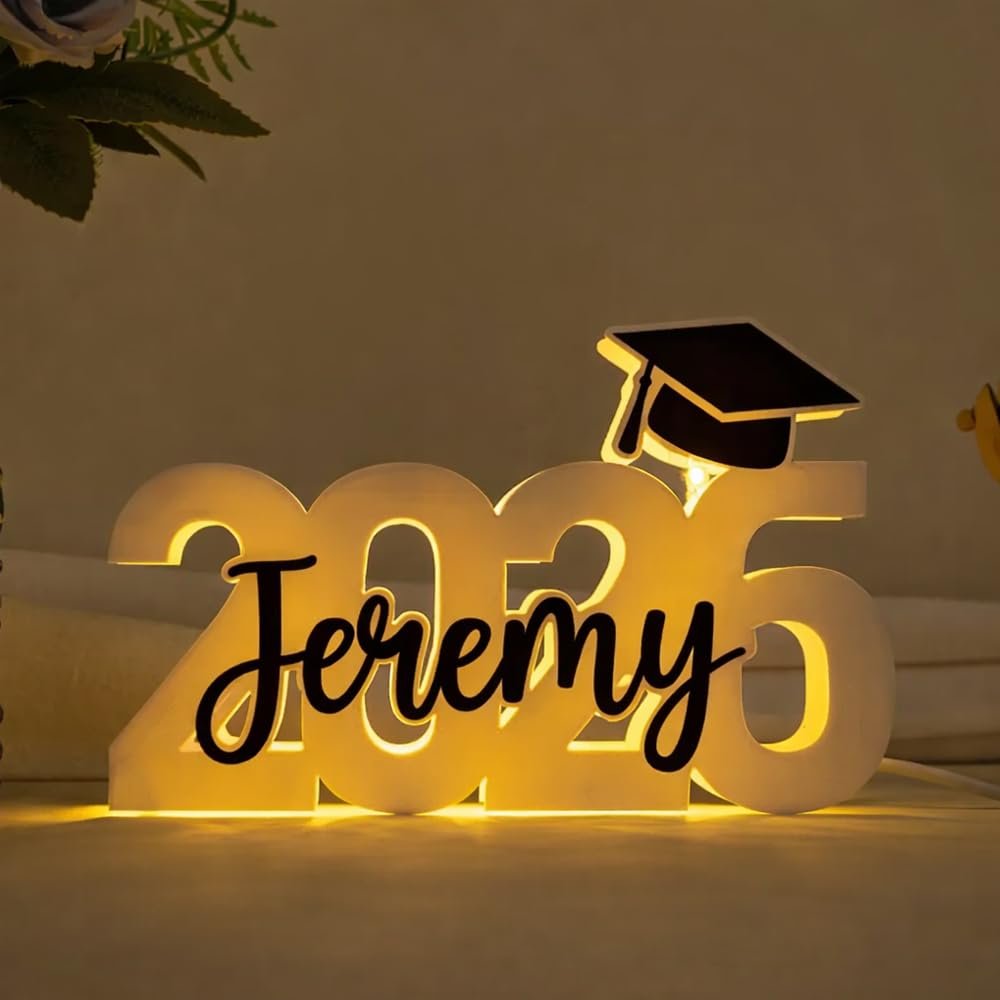 Class of 2026 Graduation Personalized Light Box, Custom Name Senior 2026 Gift, Graduation Party Decoration, Unique Graduates Keepsake, Customizable Light Up Box, Personalized Gift for Graduates/1