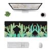 Cactus Garden Succulent Desert Southwest Large Mouse Pad, 31.5x12 Inch Gaming Desk Mat, XXL Non-Slip Rubber Base Computer Pad with Durable Stitched Edges for Work and Play view 2