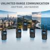 4G LTE POC Walkie Talkies Lifetime Free Rapid Nationwide & Global Communication, Unlimited Range Long Range Two Way Radio, IP65 Rainproof for Outdoor, Logistics, Road Trips & Family(8-Pack) view 4