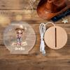 callie moment Personalized Night Light with Name, Custom Acrylic Lamp on Beech Base, Room Decor Night Lamp, Birthday Gifts for Kids (Cute Cowgirl) view 4