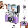 2026 New Mini Digital Camera with 1.47 in LCD Screen 1080p,Flip Screen MiniCamera with Built-in Flash & Flip Display,Retro Ccd Digital Camera with Lanyard,Portable KeychainCamera for Travel Daily Use view 1