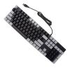 104 Key Mechanical Gaming Keyboard with Blue Switch, RGB Backlit USB Wired Keyboard, Durable ABS Aluminum Alloy Frame for PC Laptop, Ergonomic Design with 20 Lighting Modes for Win (Gray Black) view 4