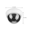 XEGZLH Simulated Fake Security Camera Fake Surveillances Monitor with Realistic Appearance for Indoor Outdoor Home Office Use White+Black ABS view 3