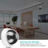 XEGZLH Simulated Fake Security Camera Fake Surveillances Monitor with Realistic Appearance for Indoor Outdoor Home Office Use White+Black ABS view 4