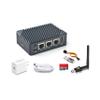 FriendlyElec Nanopi R5S-LTS Mini Router OpenWRT, 4GB LPDDR4X RAM 64GB eMMC, H.265/H.264 4K Video Decoder, with Three Gbps Ethernet for Smart Gateway IoT NAS Device, Support Debian Ubuntu (TF Card Kit) view 1