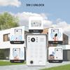 ANJIELO SMART Wired Video Intercom System,7 Inches Video Doorbell Camera with Monitor(White),Wired Video Door Phone,5 in 1 Unlcking,Night Vision for Villa Apartment Home (1 White Bell +1 Monitor) view 2