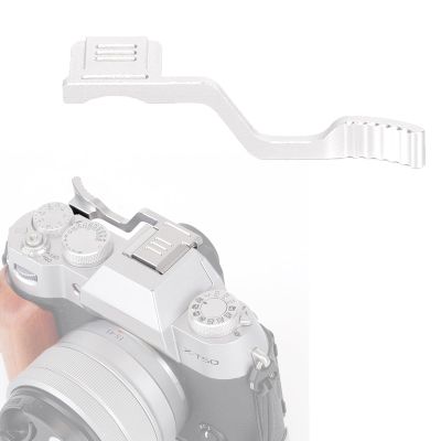 Metal Thumb Up Grip for Fujifilm Fuji X-T50 XT50, Hot Shoe Thumb Rest Support - Anti-Slip, Ergonomic Aluminum Alloy Thumb Grip (White)