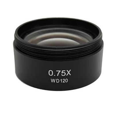 0.3X 0.5X 0.7X 0.75X 1.0X 1.5X 2.0X Auxiliary Objective Lens Barlow Lens for Binocular Stereo Microscope Astronomical Telescope Part(0.75X)