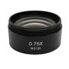 0.3X 0.5X 0.7X 0.75X 1.0X 1.5X 2.0X Auxiliary Objective Lens Barlow Lens for Binocular Stereo Microscope Astronomical Telescope Part(0.75X) view 1