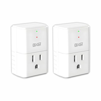 BXST 918J Single Outlet Surge Protector for Home Appliance Small Multi Function Plug with Surge Protection Wall Mount Power Suppressor for Refrigerator, TV, PC, Xbox, PS5, 120V, 1800W, 1 Pack