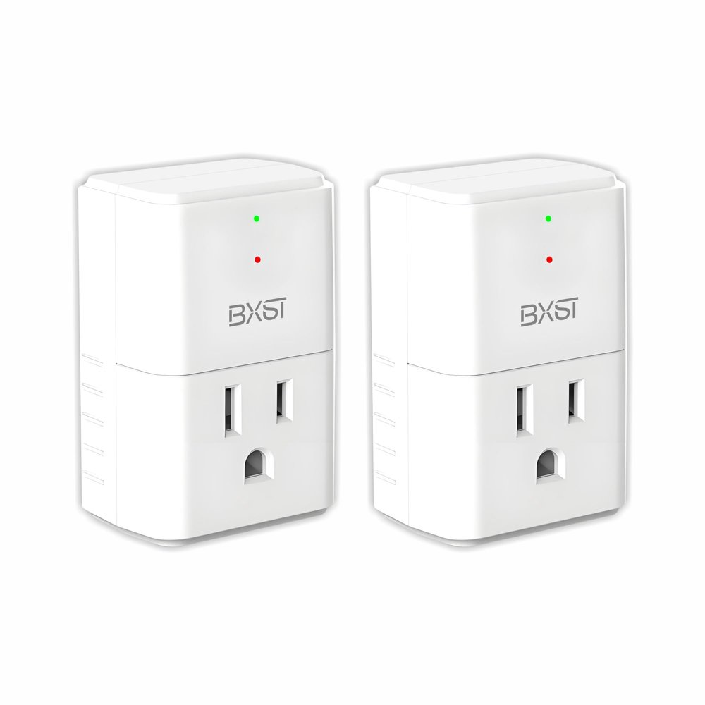 BXST 918J Single Outlet Surge Protector for Home Appliance Small Multi Function Plug with Surge Protection Wall Mount Power Suppressor for Refrigerator, TV, PC, Xbox, PS5, 120V, 1800W, 1 Pack