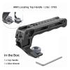 Camera Accessories, Top Handle 5 Built-in Cold Shoe Mounts Portable Camera,Compatible for Sony Zve10 Fx30 Nikon Cage /3766/3765/3764,for Parts(ARRI Locating Handle) view 2
