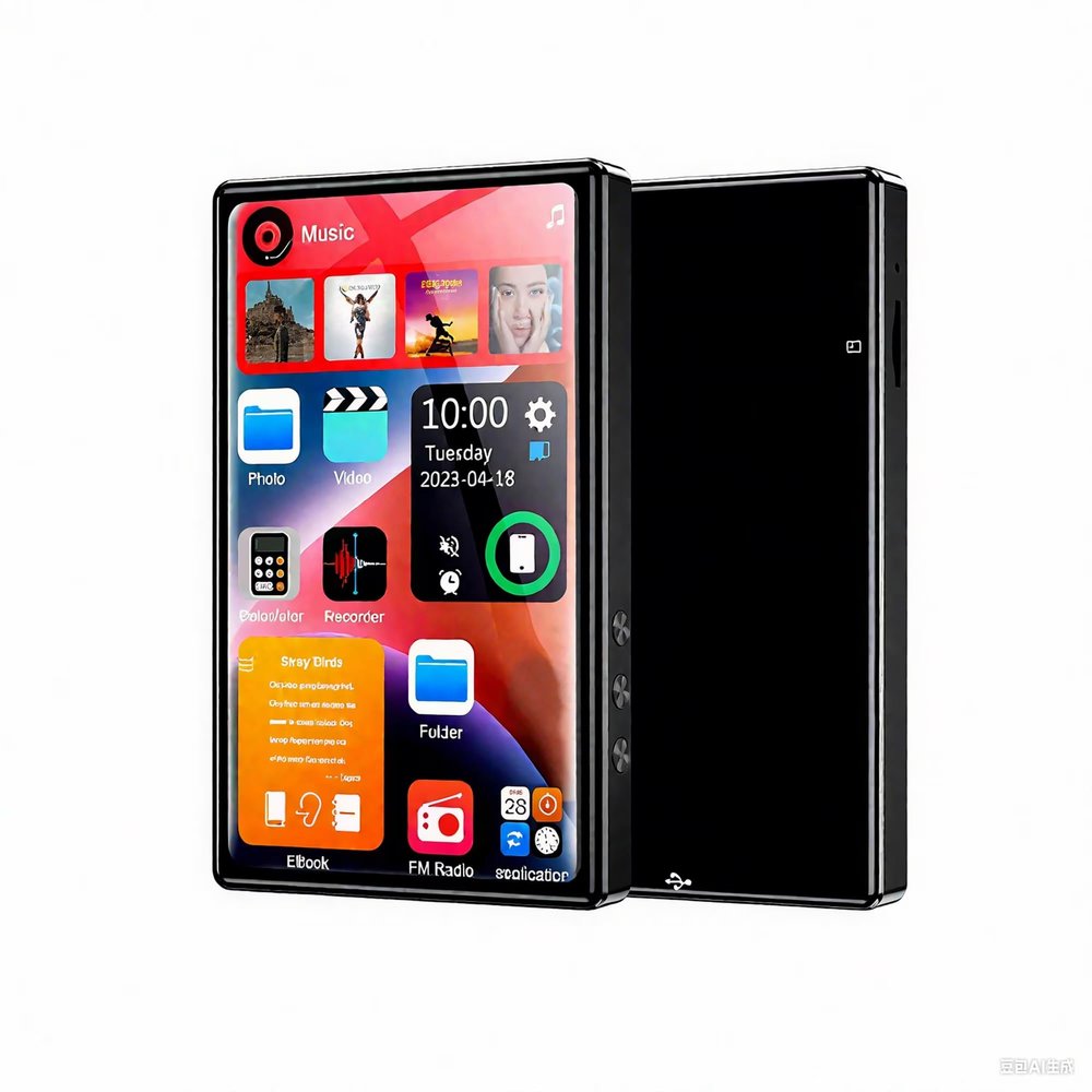 48GB Mp3 Player with Bluetooth, 4.0" Touchscreen Music Player with Speaker, Portable HiFi Sound MP4 MP3 Player with Earphones, Voice Recorder