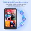 48GB Mp3 Player with Bluetooth, 4.0" Touchscreen Music Player with Speaker, Portable HiFi Sound MP4 MP3 Player with Earphones, Voice Recorder view 4