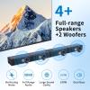 3 in 1 Detachable Sound Bar for TV, 100W Split Soundbars Bluetooth 5.0 Surround Sound System for TV Home Audio 36" Soundbar Speaker, ARC/Optical/AUX Connection & Remote view 4