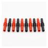 10Pcs Insulated Red and Black 4mm Female to Female Banana Jack Connector view 3