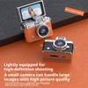 Thumb-Sized Flip Screen Mini Camera, Mini Keychain Digital Camera, Pocket-Size 720P HD Retro CCD Digital Tiny Cameras with Lanyard,180 Flip Screen, Portable Cameras with 32 SD Card view 3