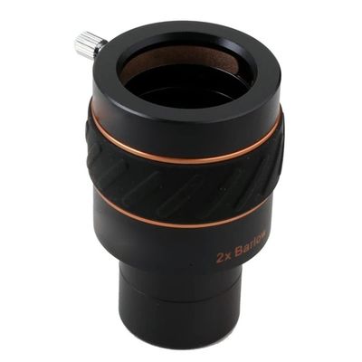 1.25-Inch 3X and 2X Barlow Lens Astronomical Telescope Eyepiece Astronomical Telescope Part(2X Barlow)