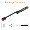 Add On Card NGFF M.2 Key AE Male to Key M Female Board Adapter with Cable M2 Key AE to NVME for 2230 2242 2260 2280 M.2 NVME SSD view 4