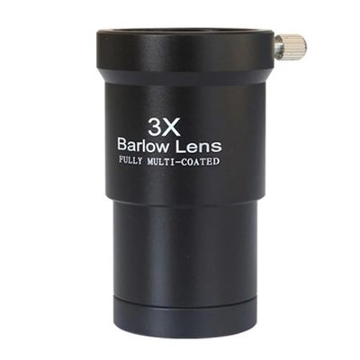 Astronomical Telescope Accessories Astronomical Telescope Accessories 3X Extender 1.25 Inches Metal Barlow Lens