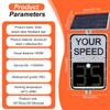 Digital Radar Speed Detector Sign,with Wireless Remote Control,Flashing Alert for Overspeed,Covering Four Lanes,Solar Speed Sign,for Highways,Speed-Limited Roads with Accessories Yellow-2028in view 3