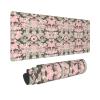 Pink and Green Camouflage, Military, Army Large Mouse Pad, 31.5x12 Inch Gaming Desk Mat, XXL Non-Slip Rubber Base Computer Pad with Durable Stitched Edges for Work and Play view 1